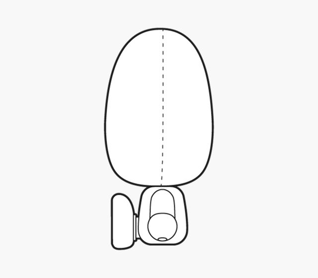 脚を曲げて座らせることもできます。
